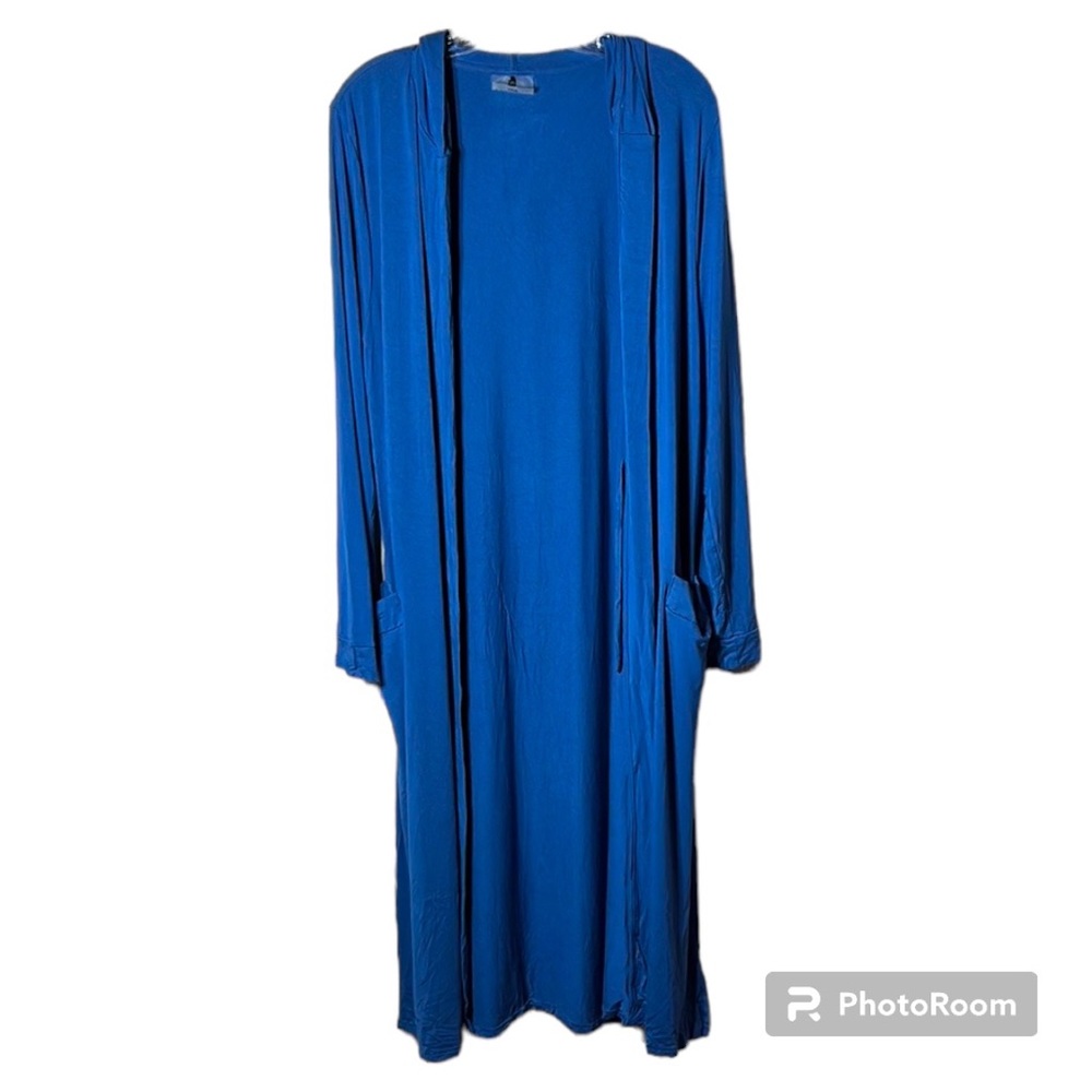 Recliner blue hooded lounge robe size XS/S